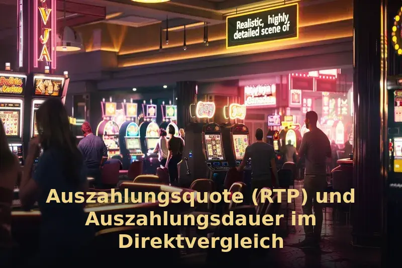 Auszahlungsquote (RTP) und Auszahlungsdauer im Direktvergleich